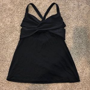 Lululemon Black Twisted Tank